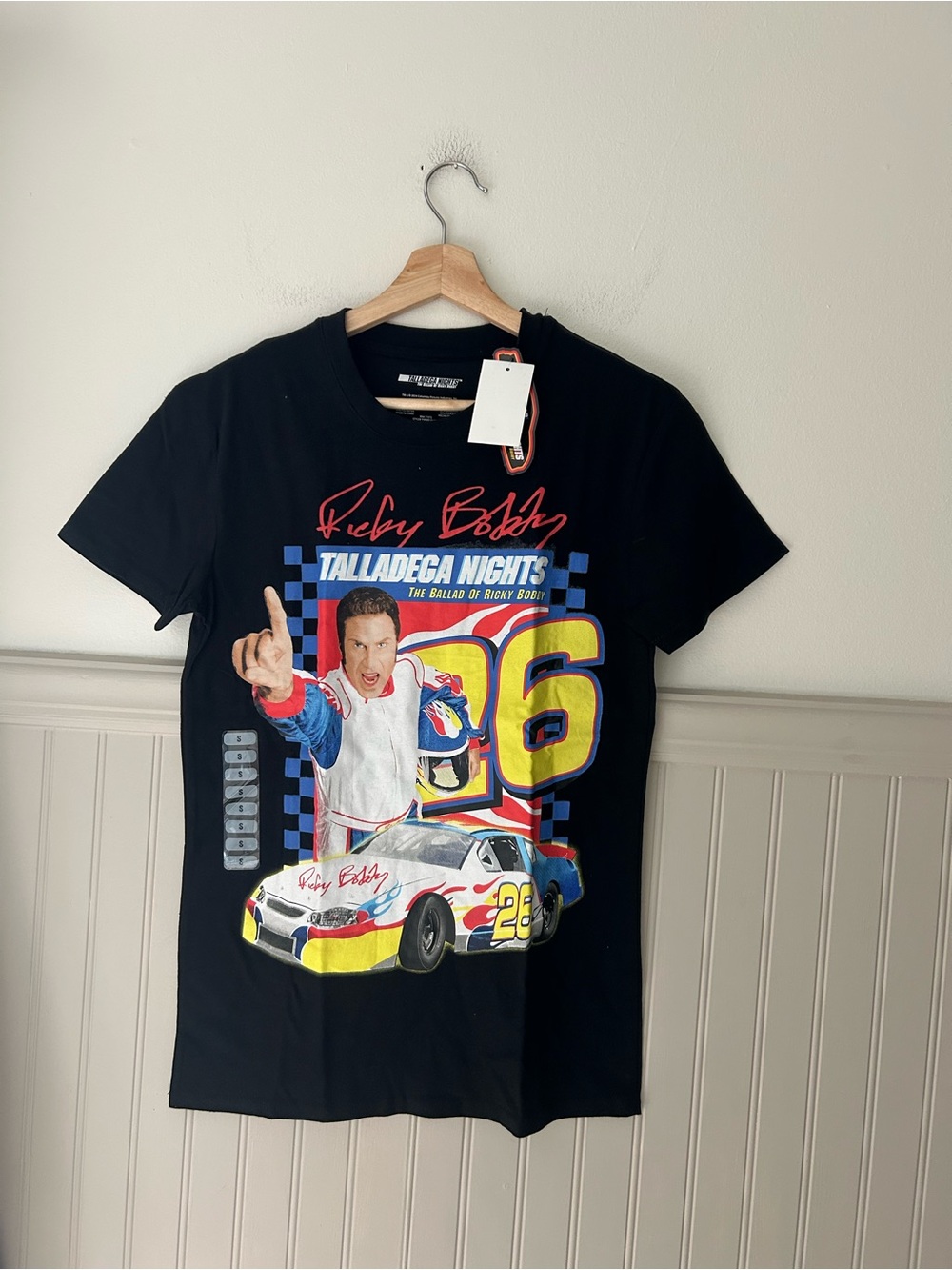 ⭐️ NEW Talladega Nights Ricky Bobby Graphic Tee Black Men’s Small